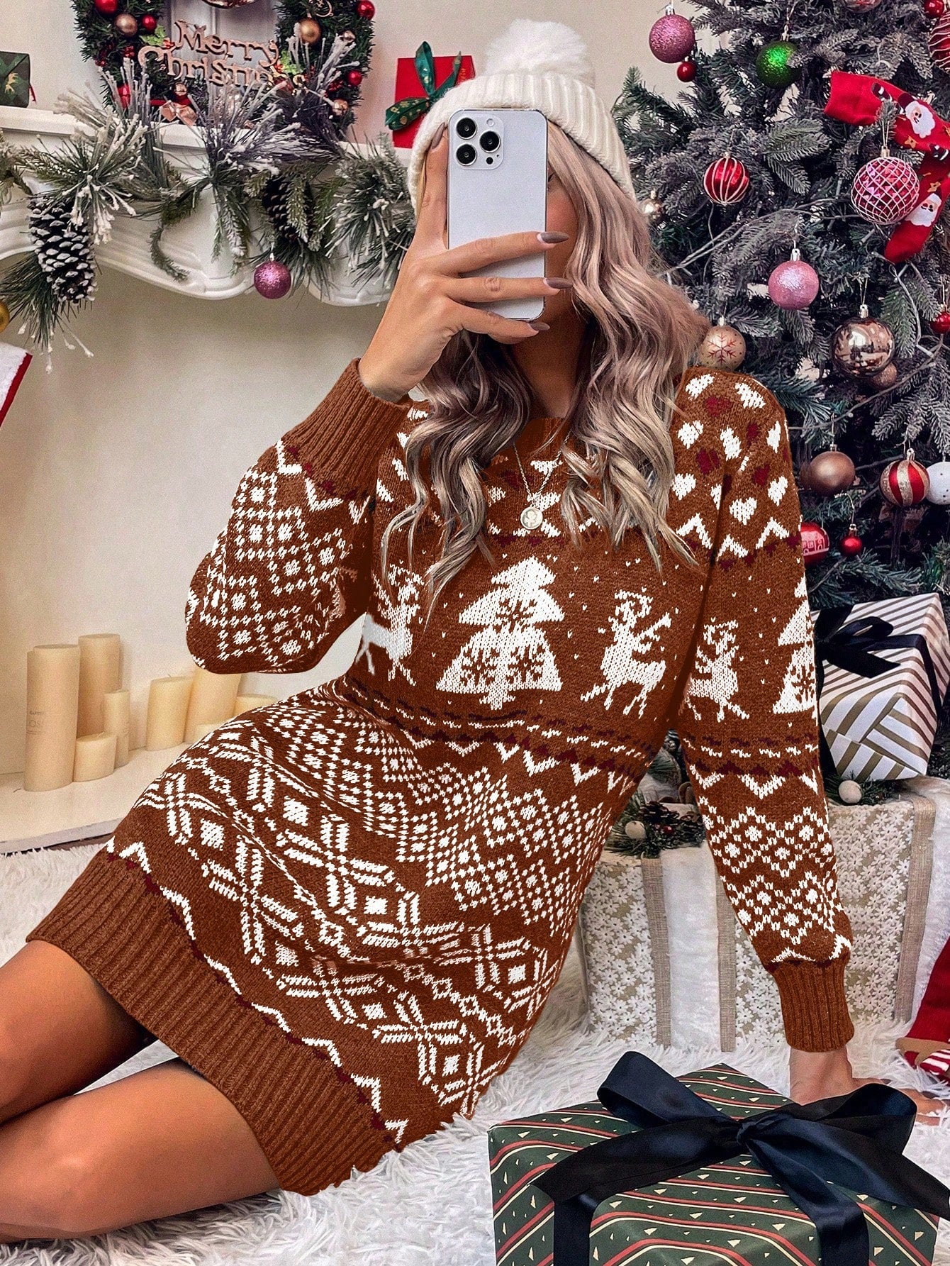 Christmas Sweater Dress